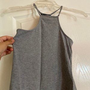 Brandy Melville Gray High Neck Tank Top